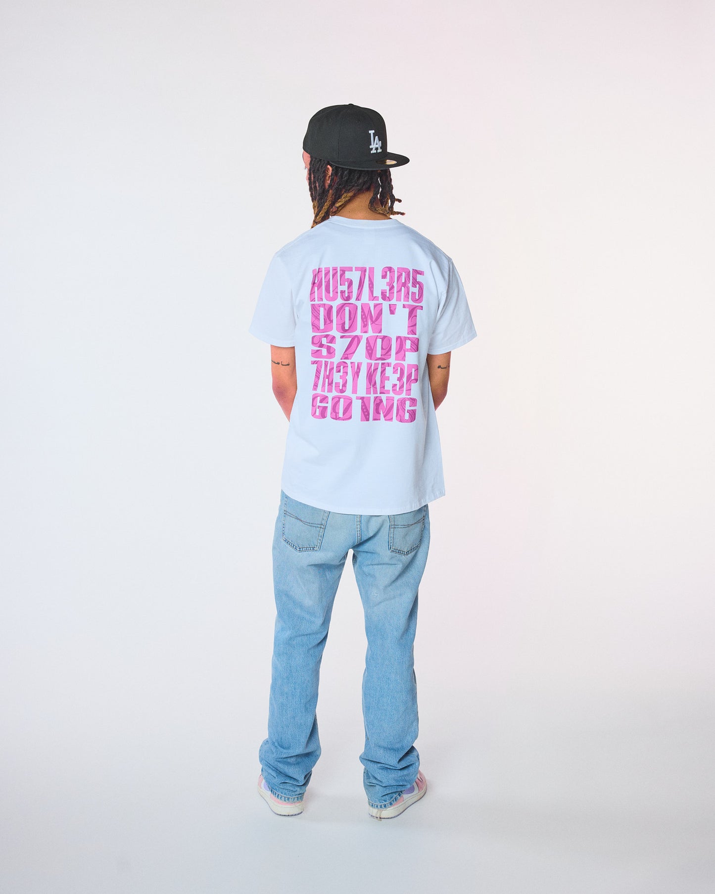HDD Paris -tshirt-chaser-rose-dos-homme-streetwear