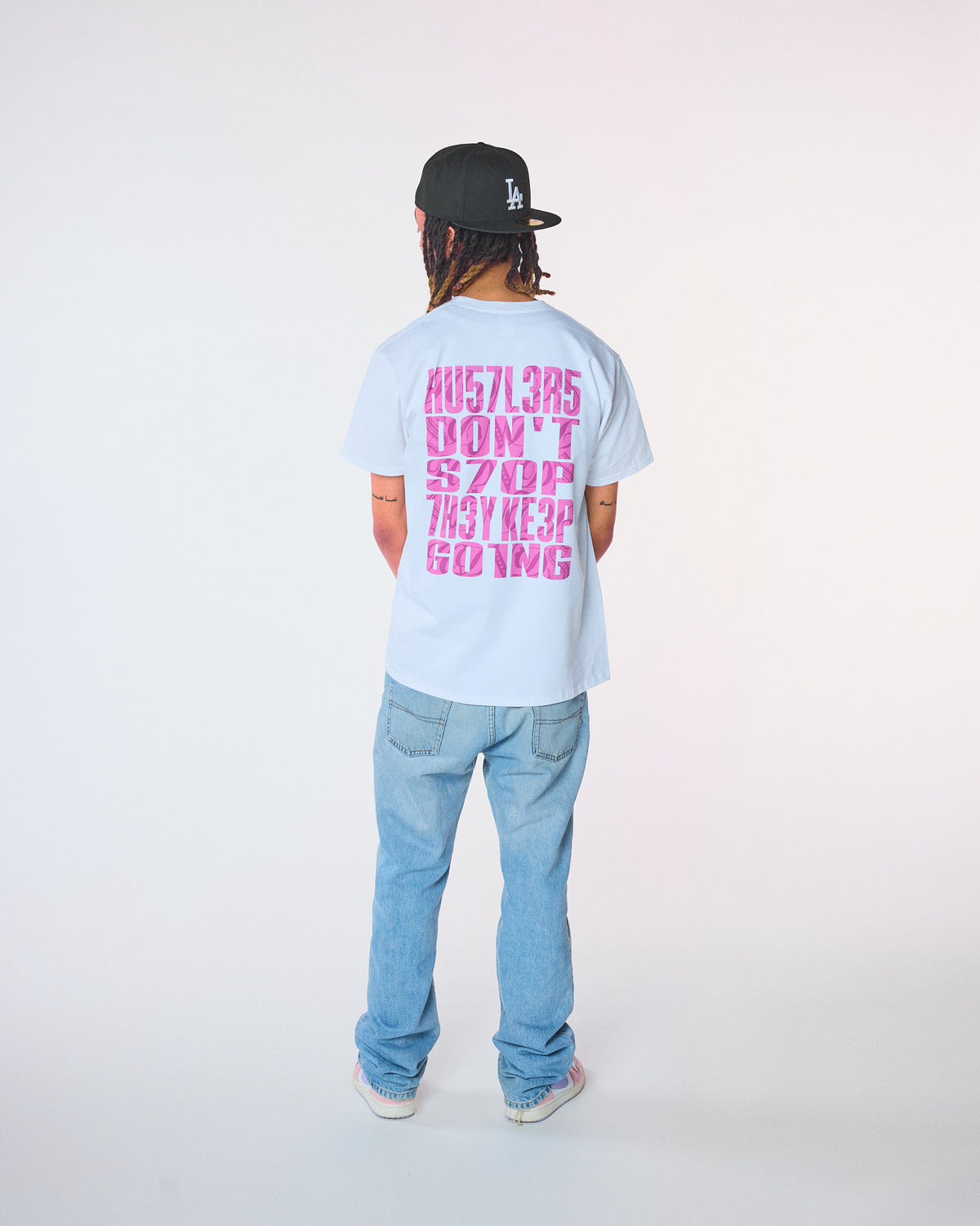 HDD Paris -tshirt-chaser-rose-dos-homme-streetwear
