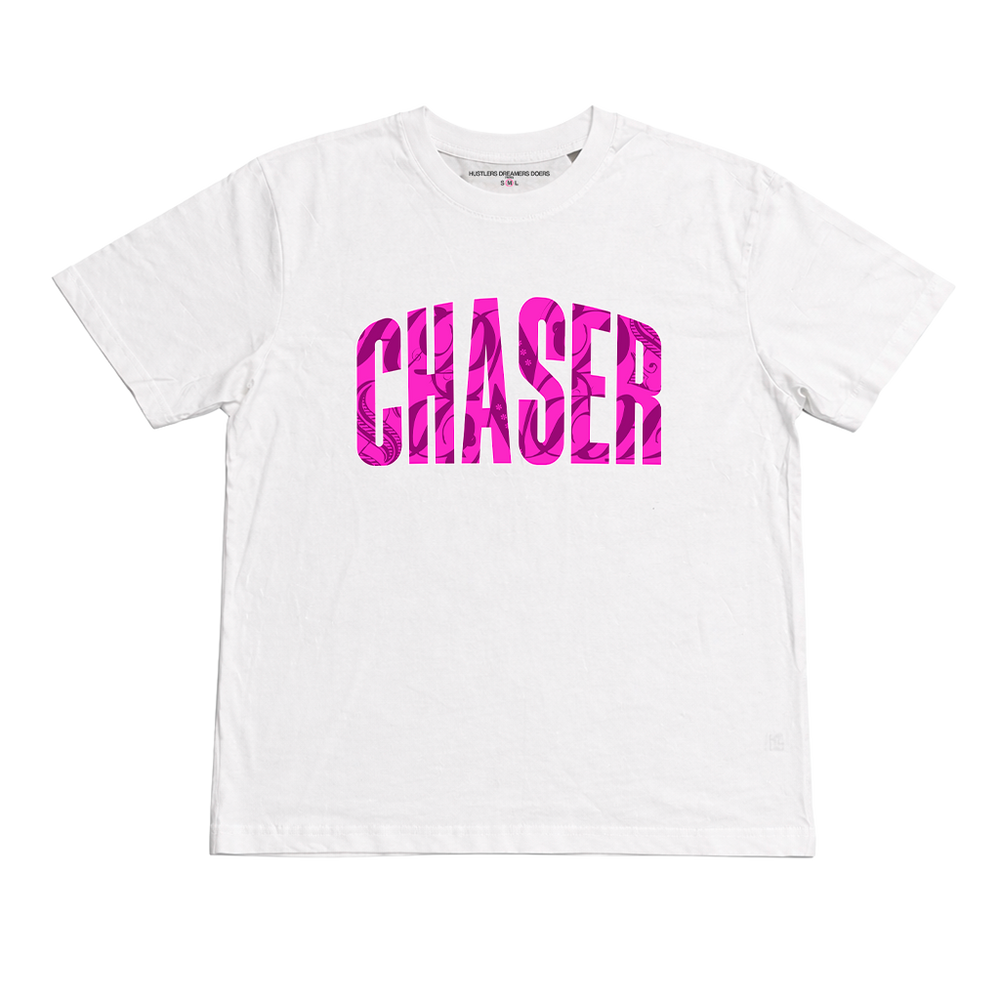 T-Shirt CLASSIC CHASER Rose - HDD PARIS